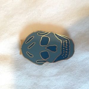 Alexander McQueen enamel money clip